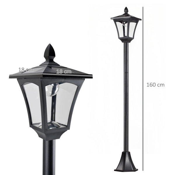 Solar post deals light fixture